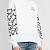 Белое мужское худи Amiri Bones logo-print