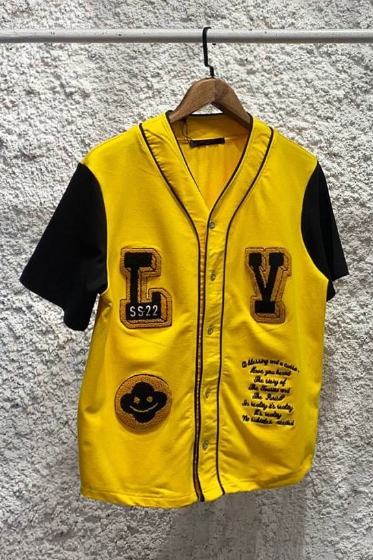 Брендовая мужская кофта Louis Vuitton жёлтого цвета