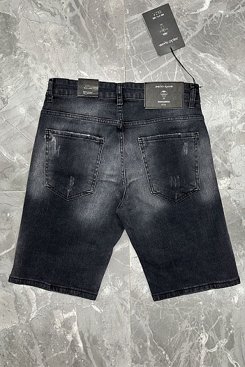 Чёрные джинсовые шорты Dsquared2 Squid Game   