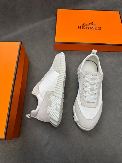 Мужские кроссовки Hermes Bouncing - White   