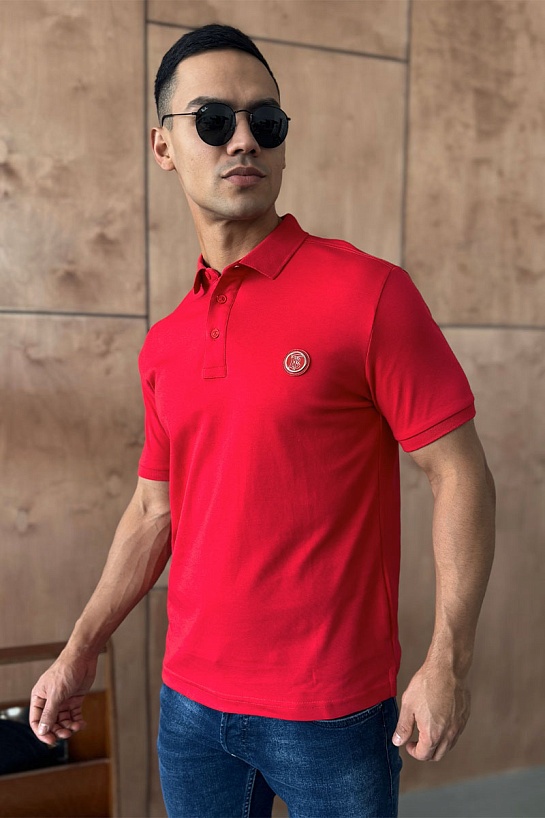 Мужское поло Burberry TB - Red