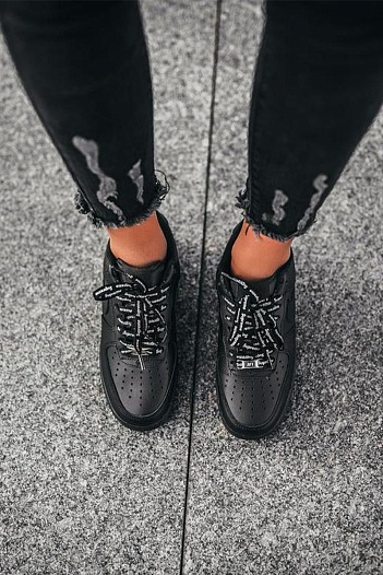 Кроссовки Supreme x Nike Air Force 1 - Black   