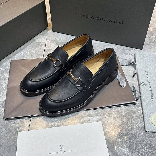 Кожаные лоферы Brunello Cucinelli Premium - Black