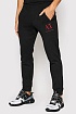 Чёрные спортивные штаны Armani Exchange red embroidery
