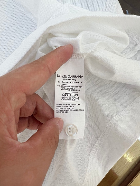 Мужское белое поло Dolce & Gabbana Premium