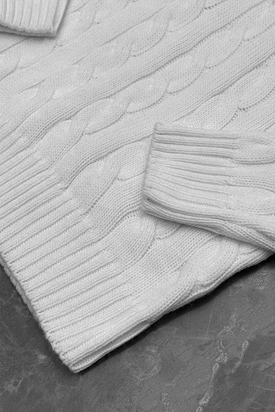 Мужской белый свитер Moncler