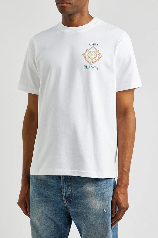 Белая футболка Casablanca Championship