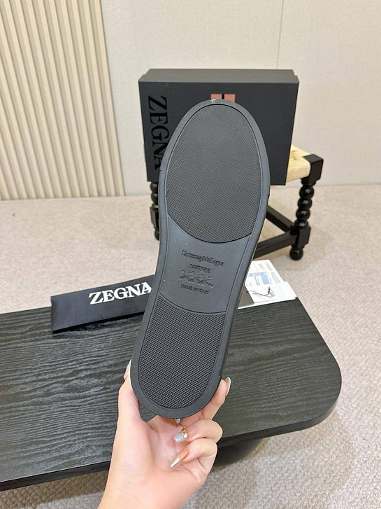 Мужские кроссовки Ermenegildo Zegna Triple Stitch - Navy