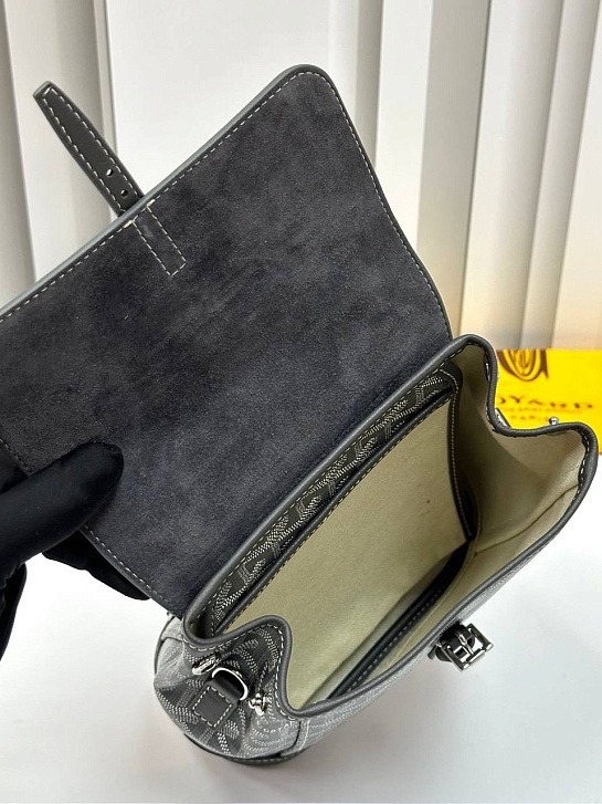 Женский рюкзак Goyard Alpin Mini Premium 23x19x9.5 см - Grey