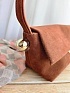 Замшевая сумка Jacquemus The Rond Carre 26x16 см