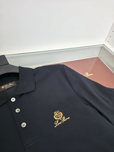 Мужское чёрное поло Brunello Cucinelli premium   
