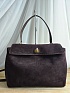 Замшевая сумка Balenciaga Rodeo Medium 35x23 см - Brown
