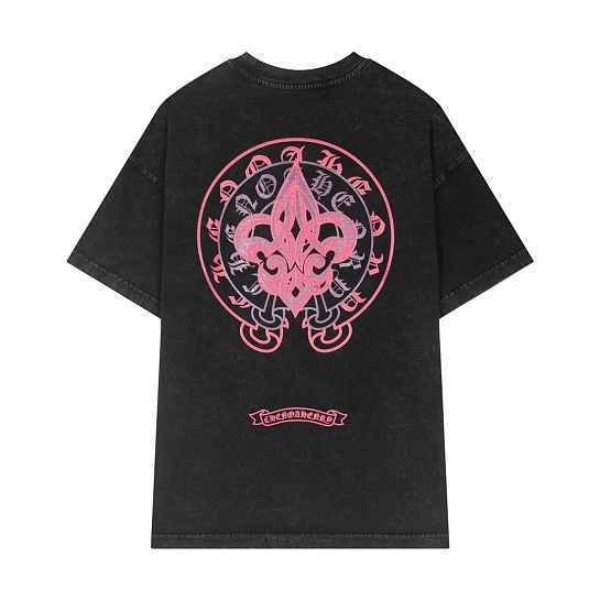 Чёрная оверсайз футболка Gothic logo
