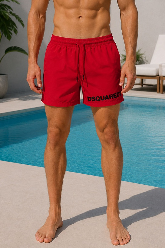 Мужские красные шорты Dsquared2