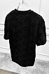 Чёрная оверсайз футболка Louis Vuitton Monogram All-over