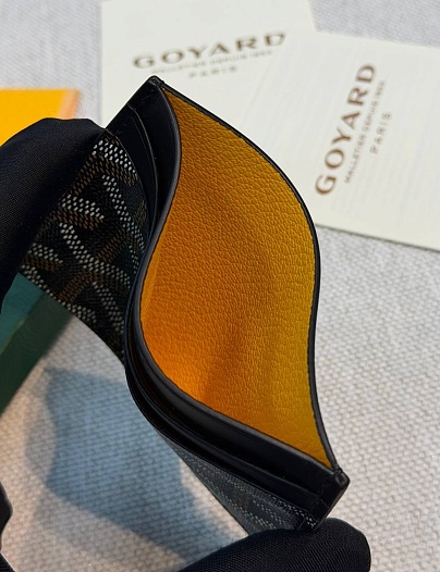 Кожаный кардхолдер Goyard Saint Sulpice premium 10.5x7 см   
