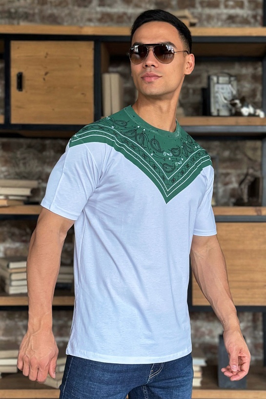 Белая футболка Marcelo Burlon County of Milan graphic-print