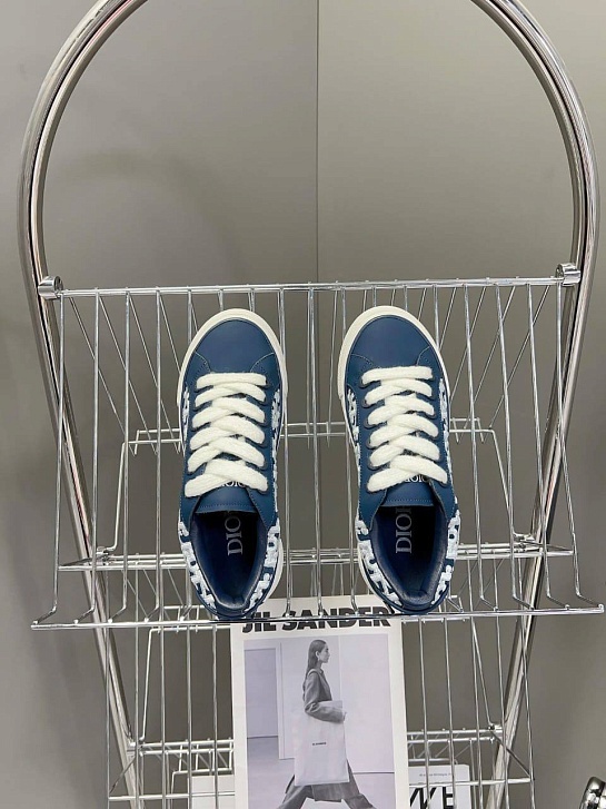Женские комбинированные кроссовки Dior - Blue