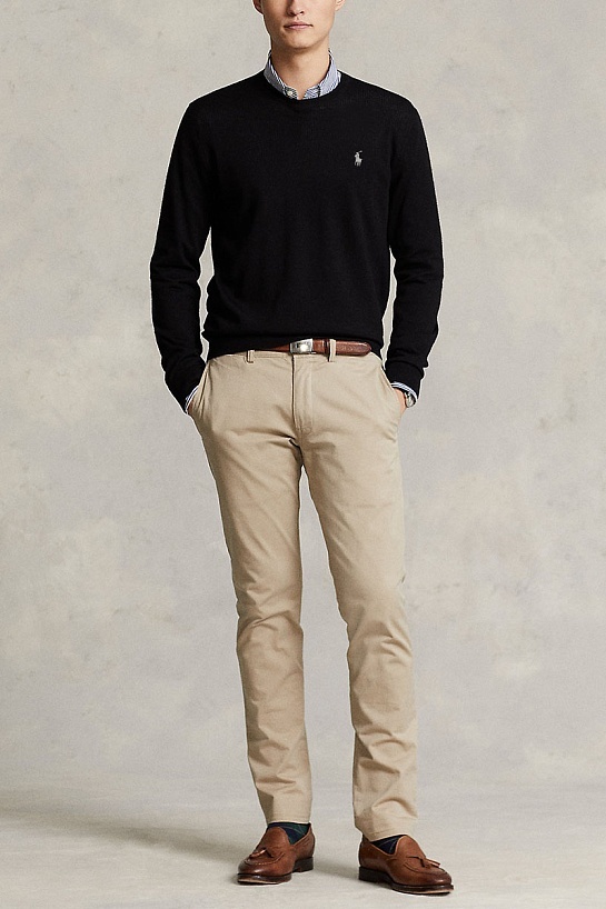 Мужской чёрный джемпер Роlо Ralрh Lаurеn logo-embroidered