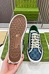 Мужские синие кросовки Gucci GG Monogram