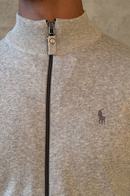 Мужская серая кофта Роlо Ralрh Lаurеn pony-embroidered