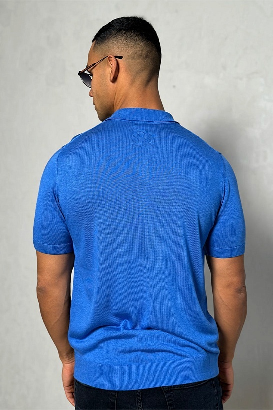 Мужское синее поло Stefano Ricci