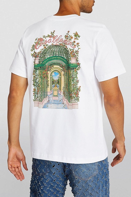 Мужская белая футболка Casablanca