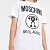 Белая оверсайз футболка Moschino Double Question Mark Logo