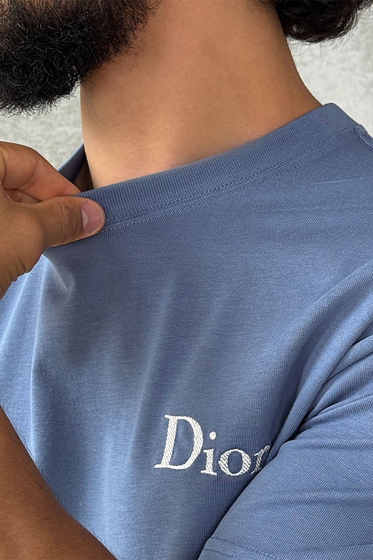 Мужская футболка Dior logo-embroidered