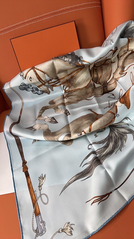 Платок Hermes Grand Galop premium 88x88 см
