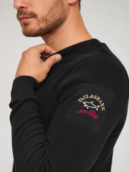 Мужской чёрный джемпер Paul & Shark