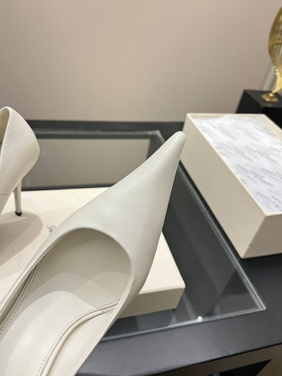 Женские кожаные туфли на каблуке Yves Saint Laurent premium   