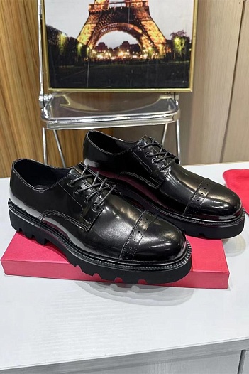 Мужские кожаные ботинки Salvatore Ferragamo   