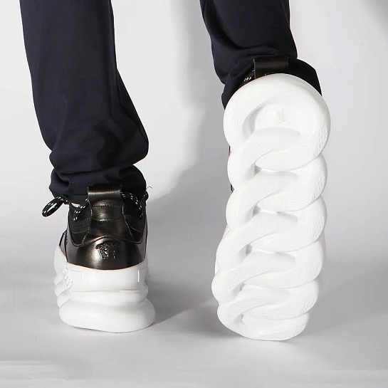 Кроссовки Versace Chain Reaction 2 Chainz - Black / White