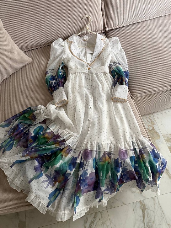 Женское длинное платье с рукавом Zimmermann