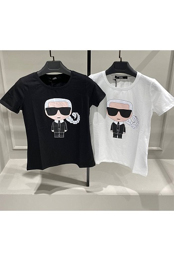 Женская белая футболка Karl Lagerfeld "Scorpio"   