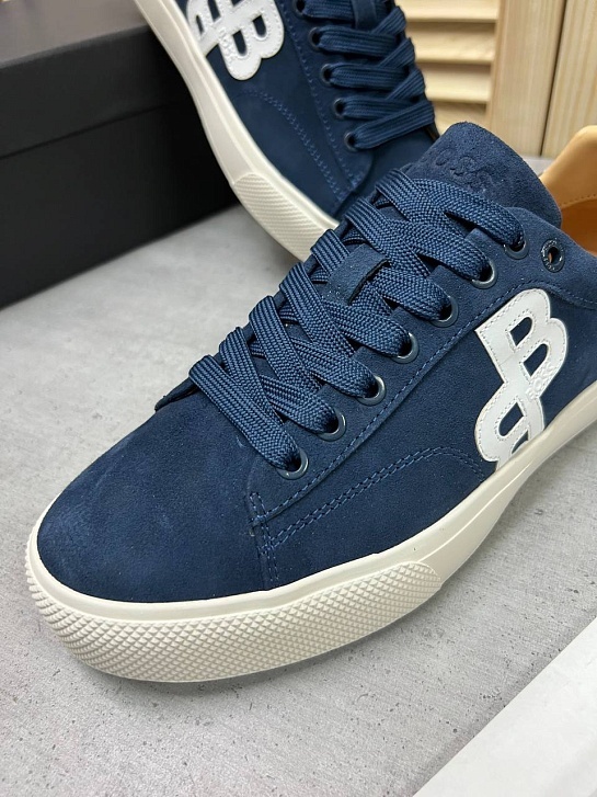 Замшевые кроссовки Hugo Boss Aiden - Blue