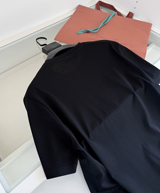 Мужская чёрная футболка Loro Piana premium