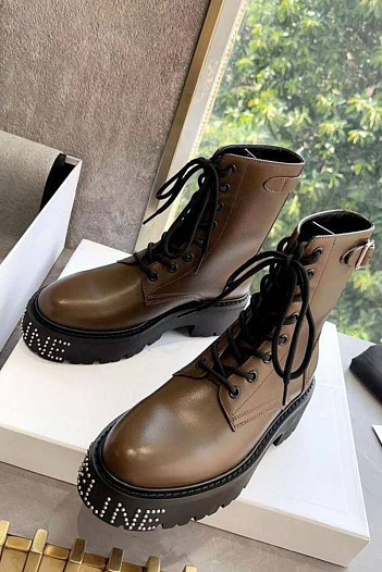 Женские кожаные ботинки Celine premium   