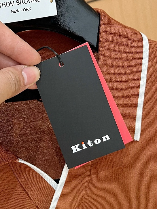 Мужское поло Kiton Premium - Brown