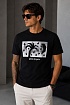 Чёрная футболка Palm Angels Nightsky logo-print