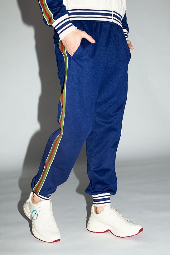 Мужские штаны Gucci Technical Jersey - Blue