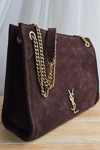 Замшевая сумка Yves Saint Laurent 32x25 см   