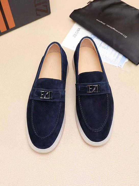 Мужские замшевые лоферы Ermenegildo Zegna