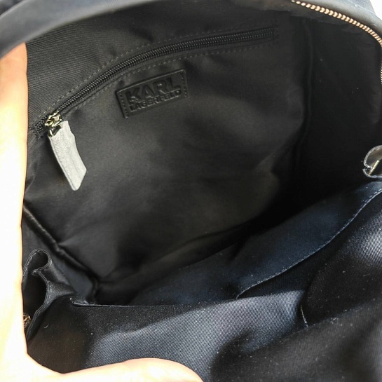 Женский нейлоновый рюкзак Karl Lagerfeld 30x23 см - Black