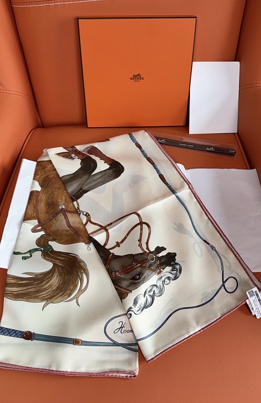Платок Hermes Grand Galop premium 88x88 см