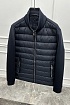 Тёмно-синяя куртка Hugo Boss embroidered logo