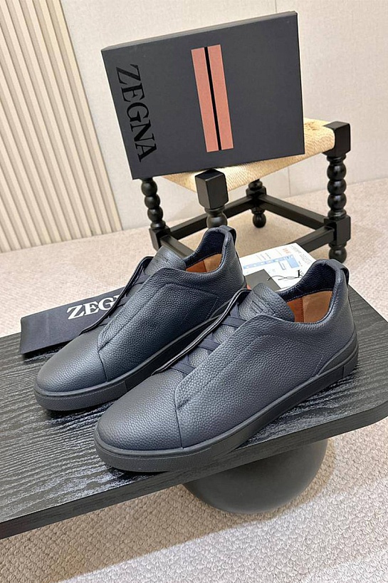 Мужские кроссовки Ermenegildo Zegna Triple Stitch - Navy