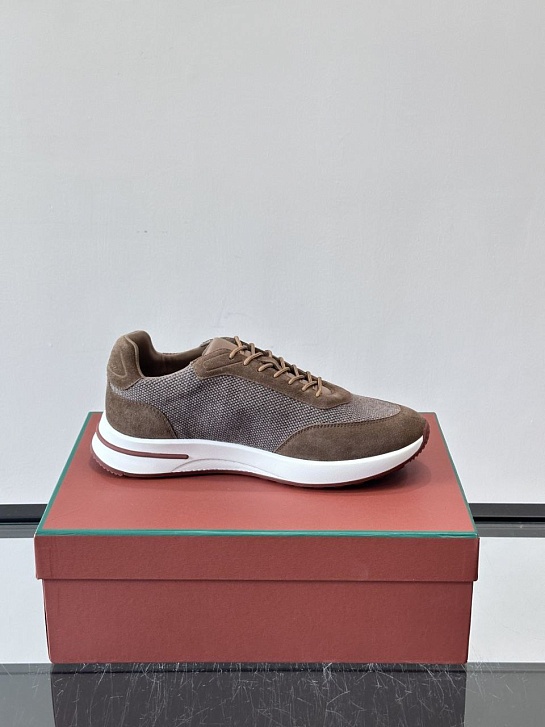 Мужские кроссовки Loro Piana Week End Walk - Brown