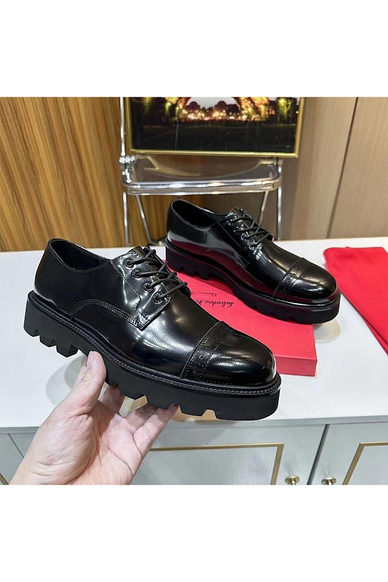 Мужские кожаные ботинки Salvatore Ferragamo